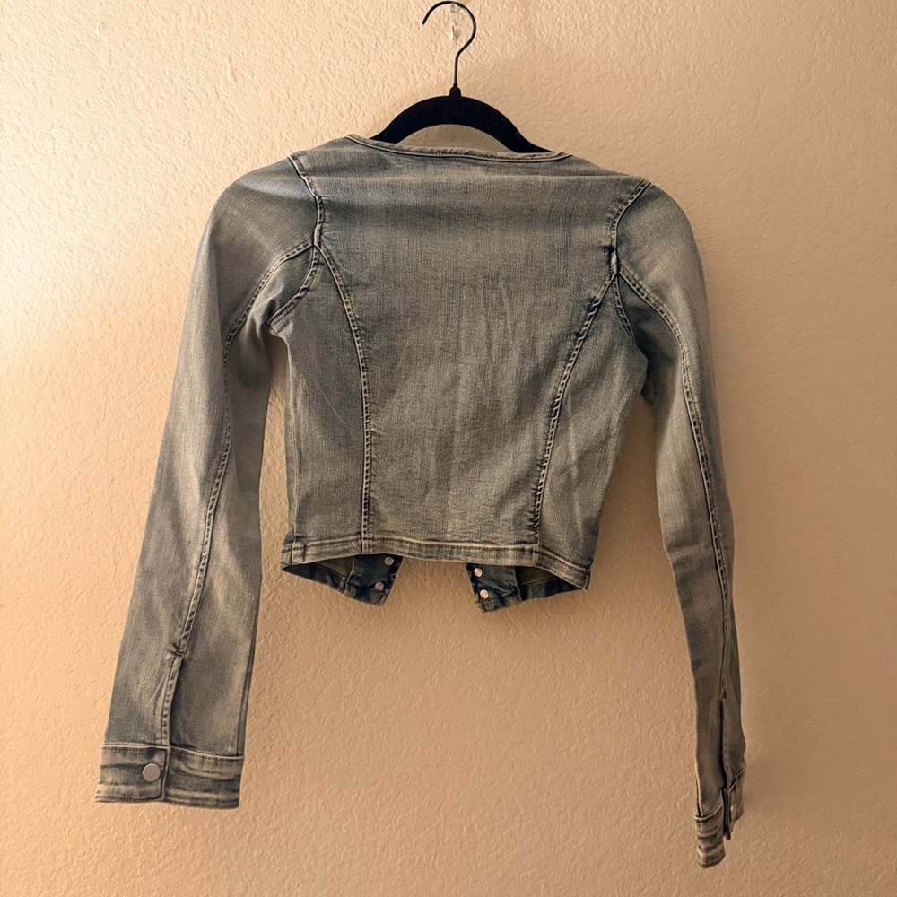 Outcast RANDI LONG SLEEVE TOP DENIM XXS - Picture 10 of 11